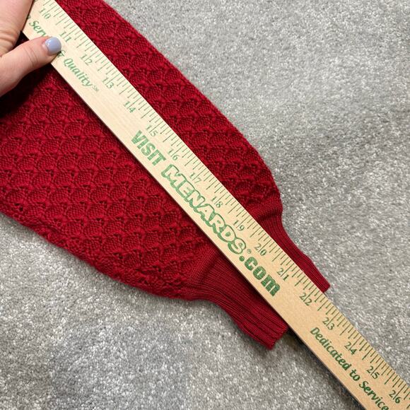 Vintage Geiger of Austria Boiled Wool Cardigan Sweater Red S/M Christmas Classic - Picture 15 of 16